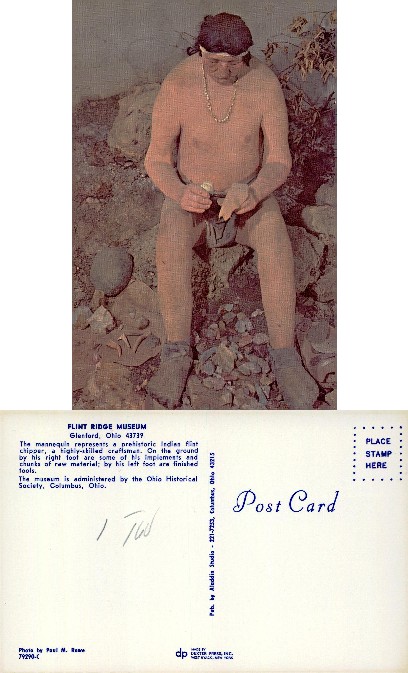 Mannequin of Indian Flint Knapper