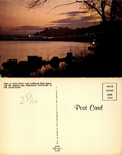 Ohio River View with City Skyline
