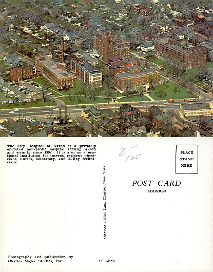 City Hospital of Akron Aerial View