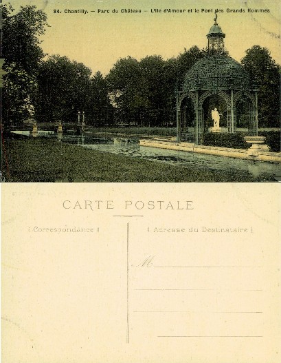 Gazebo with Statue and Bridge