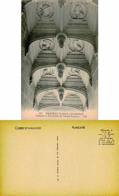 Château d'Azay Staircase Ceiling