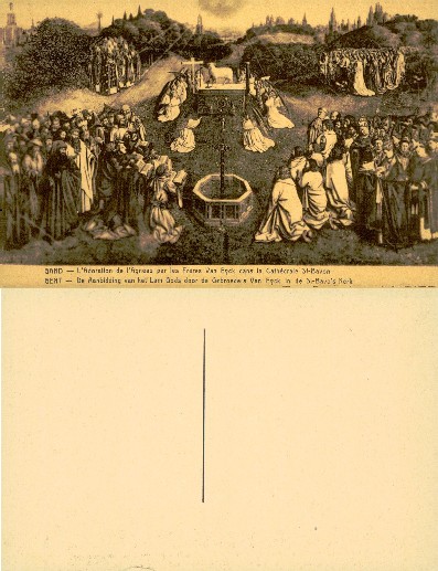 Adoration of the Lamb Altarpiece Scene