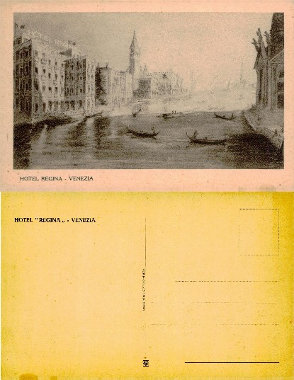 Canal Scene with Hotel Regina