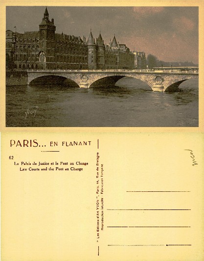 Law Courts and Pont au Change, Paris
