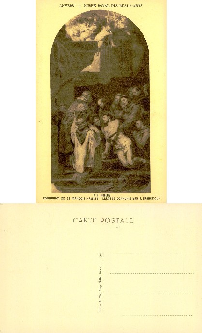 Last Communion of St. Francis Painting