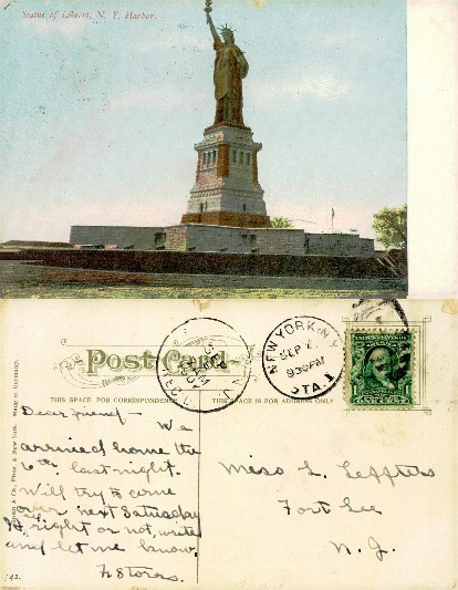 Statue of Liberty in N.Y. Harbor