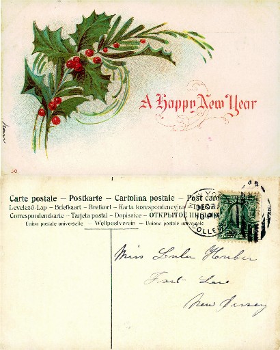 New Year Holly and Mistletoe
