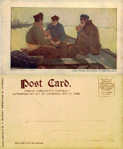 Three Boatmen on Water