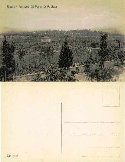 Arezzo City Panorama from Hilltop