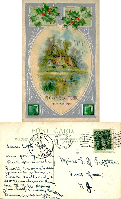 New Year's Landscape with Cottages