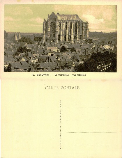 Beauvais Cathedral and Town View