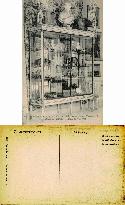 Museum Display Case with Artifacts