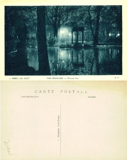 Monceau Park at Night