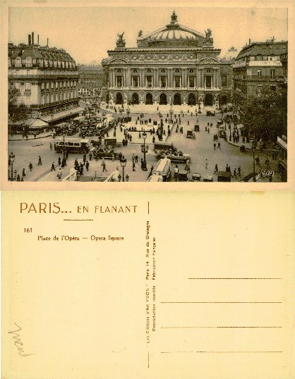 Opéra Garnier and Busy City Square