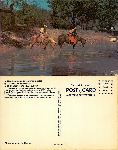 Texas Rangers on Quarter Horses