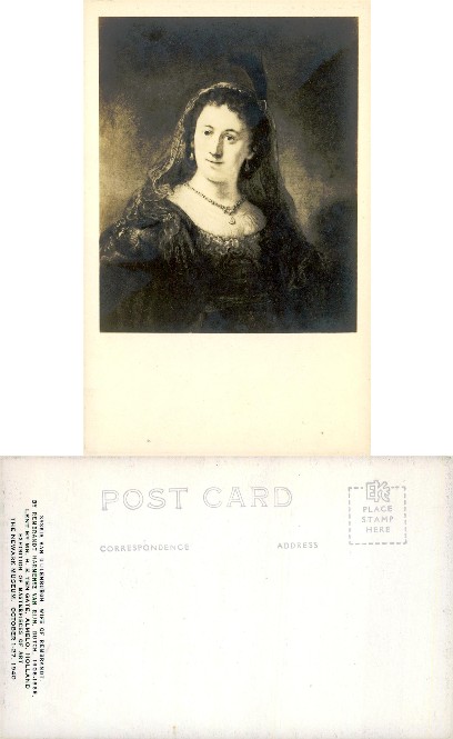 Portrait of Saskia van Uylenburgh