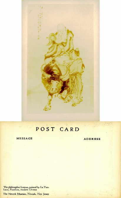 Philosopher Laotsze on an Ox