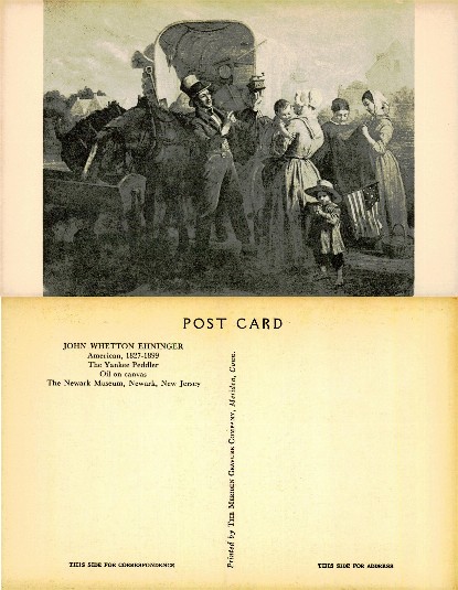 Yankee Peddler and Family Scene