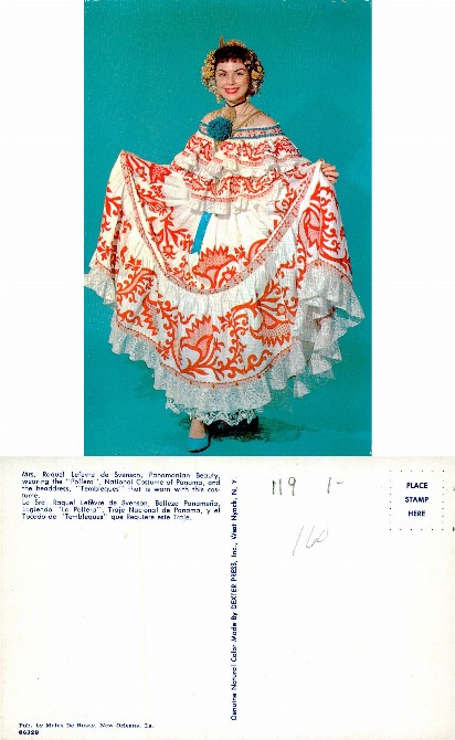 Panamanian Woman in National Costume
