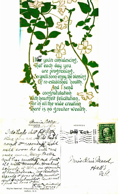 Floral Convalescence Greeting Card