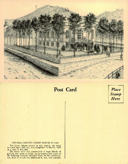 Nevada County Court House Sketch