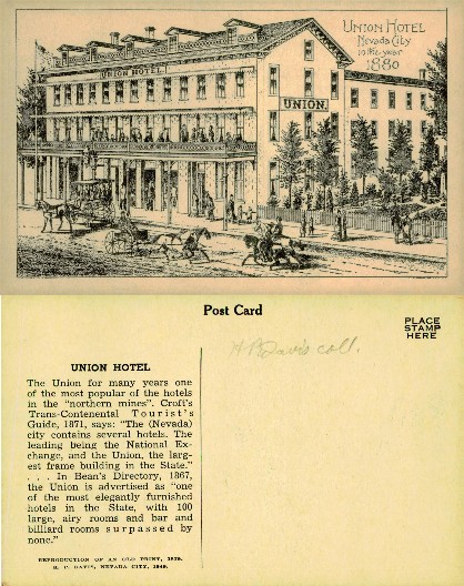 Union Hotel in Nevada City