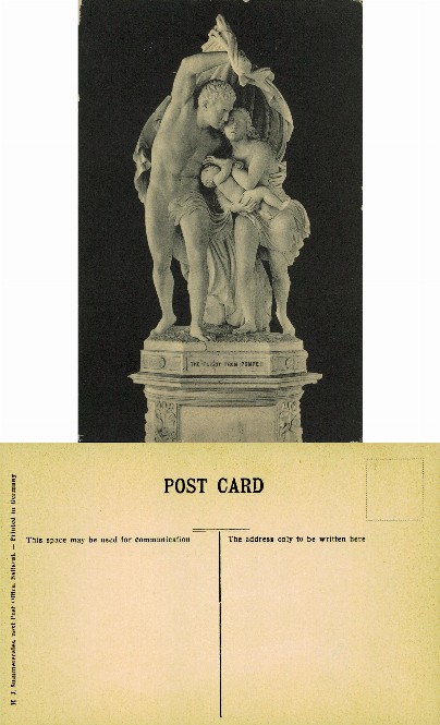 The Flight from Pompeii Sculpture
