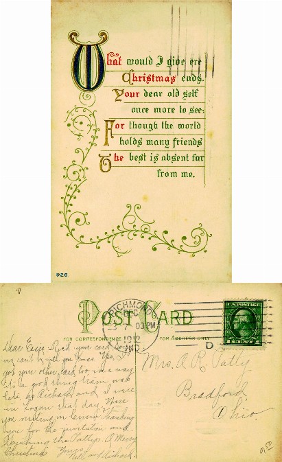 Illustrated Christmas Poem Greeting