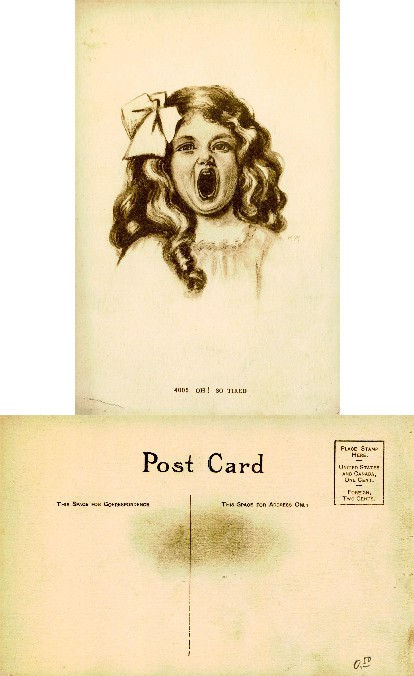 Young Girl Yawning