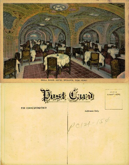 Hotel McAlpin Grill Room Interior
