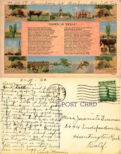 Texas Scenes with Poem