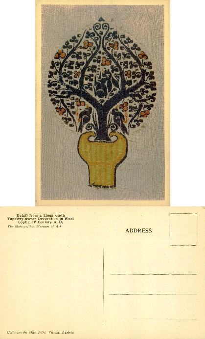 Coptic Tree of Life Tapestry Detail