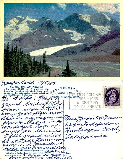 Mount Athabasca and Columbia Icefields