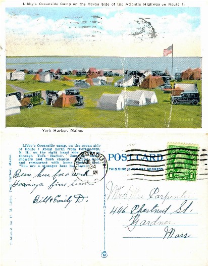 Oceanside Campground with Tents