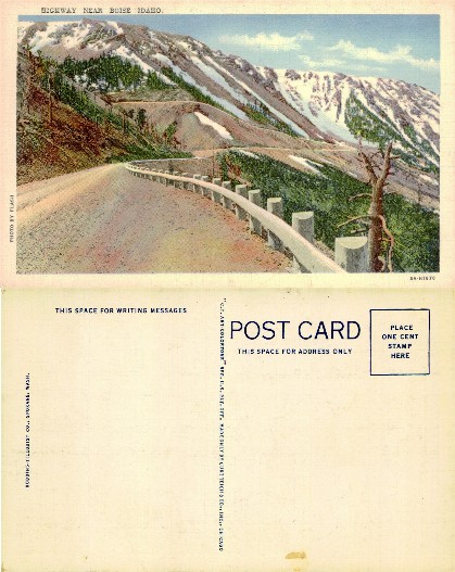 Mountain Highway with Guardrail