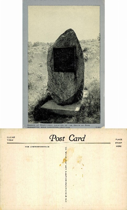 Pere Marquette Death Site Marker