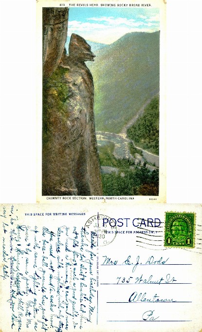 The Devils Head and Rocky Broad River