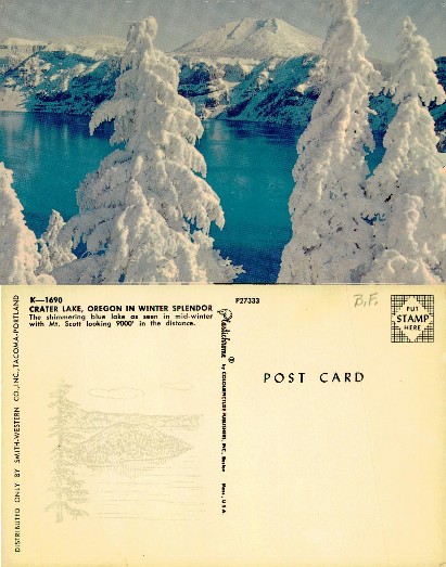 Snowy Winter Lake Scene
