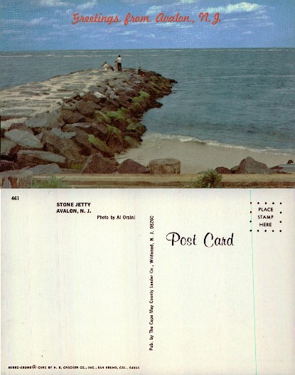 Stone Jetty with People