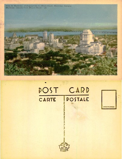 Montreal Cityscape from Mount-Royal