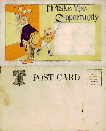 Cartoon Man, Boy & Opportunity