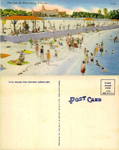 Bathing Beach with Hotel Background