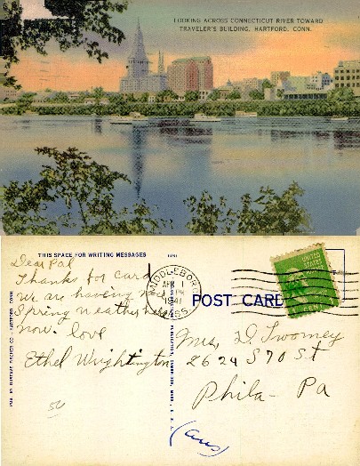 Hartford Skyline Across Connecticut River