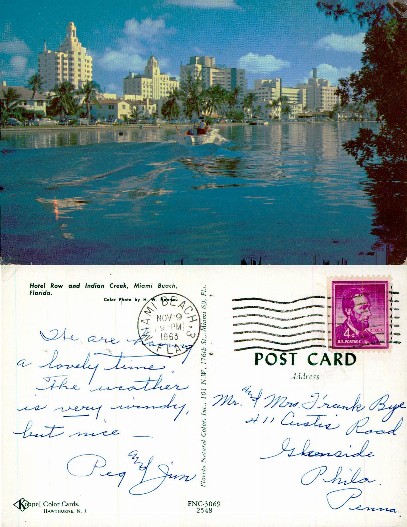 Hotel Row and Indian Creek, Miami Beach