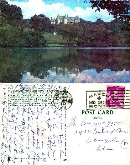 Biltmore House Seen From Lagoon