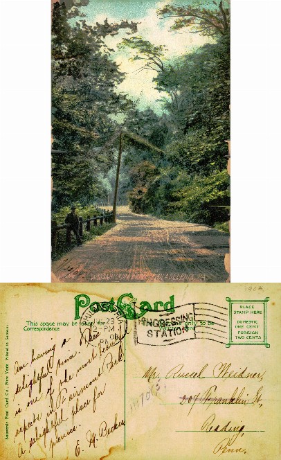 Wissahickon Drive, Wooded Road