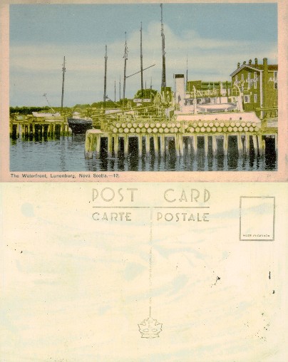 Waterfront with Ships and Barrels