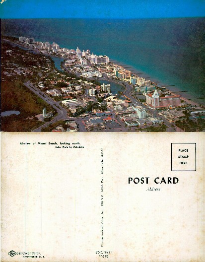 Airview of Miami Beach, looking north
