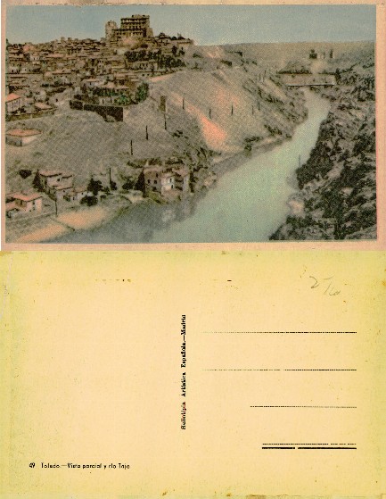 Toledo Cityscape and Tajo River