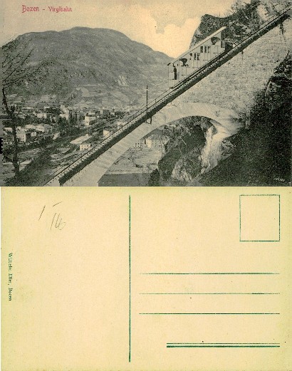 Virglbahn Funicular with Town View